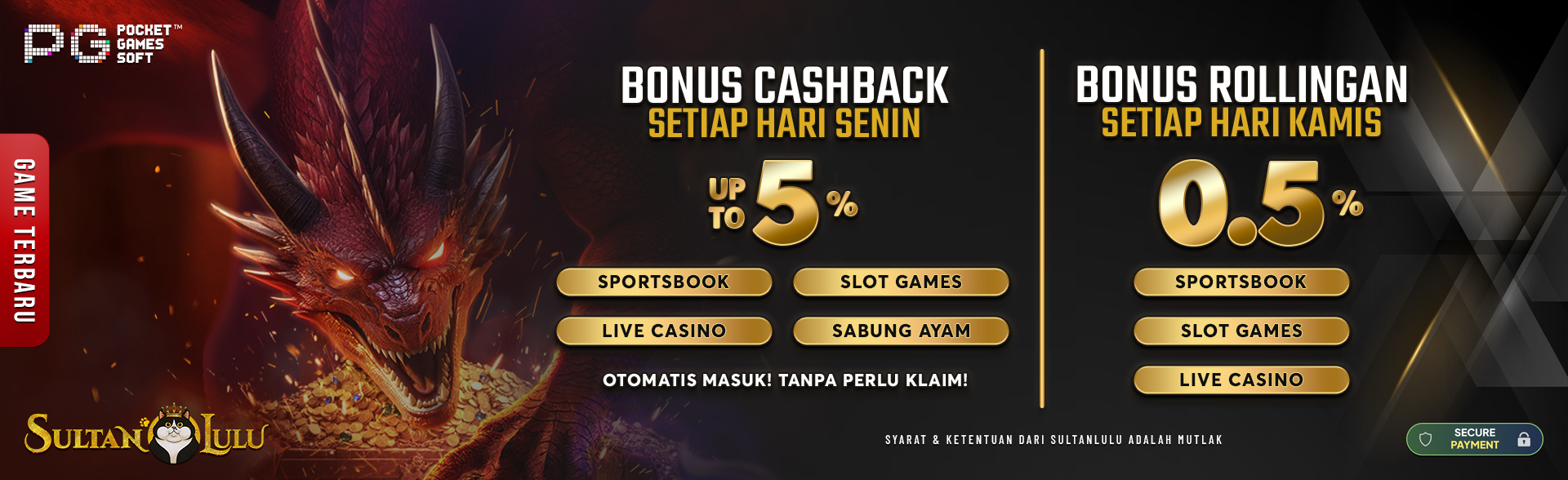 Bonus New Member 20%